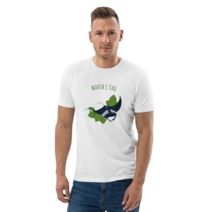 T-shirt unisexe en coton biologique - Manta l'eau